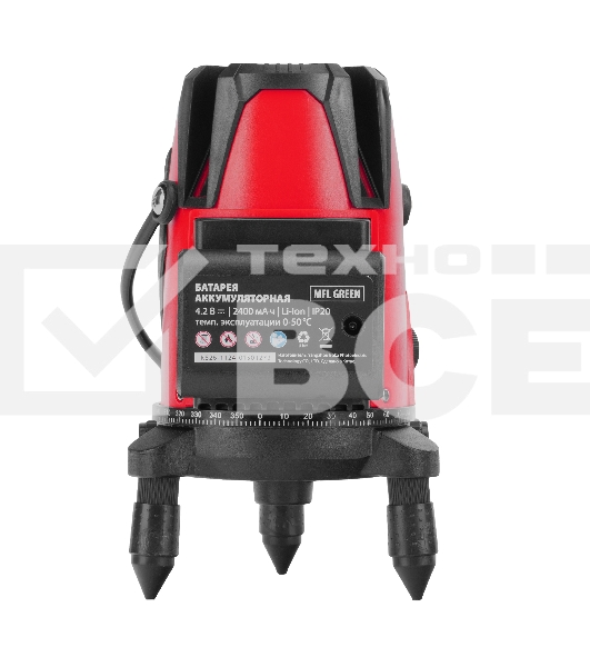 Лазерный уровень MTX MFL GREEN, 30 м, зеленый луч, акк. Li 2400 mAh, сумка, резьба 5/8'