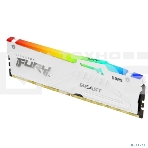 Оперативная память Kingston Fury Beast, DDR5, 32Gb (1x32Gb), 6000MHz, CL36, DIMM, радиатор, RGb, белый, фото12