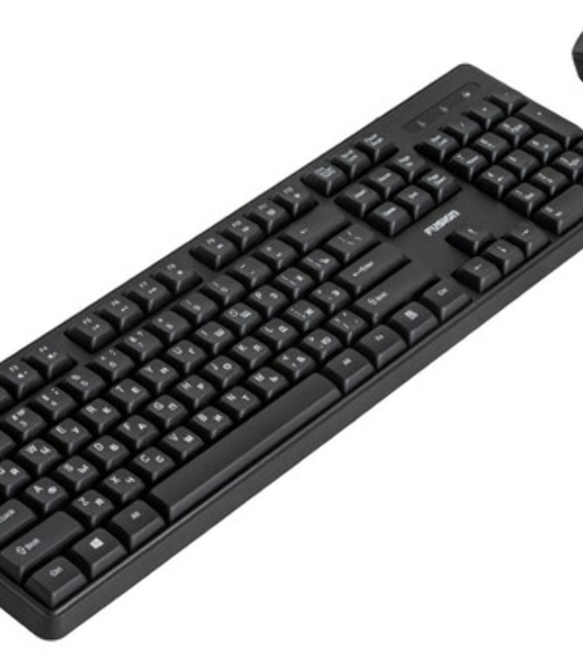 Комплект клавиатура+мышь Fusion GKIT-752 беспроводной, USB, 1000 DPI, чёрный