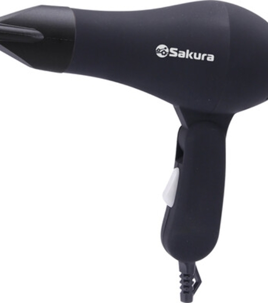 Фен SAKURA SA-4046BK черный/серебро, 1600 Вт