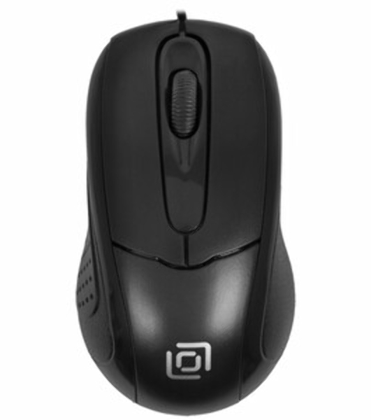 Мышь проводная Oklick 305M черный, 1000 dpi, USB, кнопки - 3