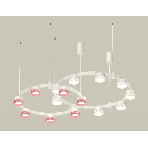 Светильник Ambrella light XR92081310/16 WH/CL/PI белый песок/прозрачный/розовый GX53 (A9208, C9241, C9236, N8480, N8486), фото 1