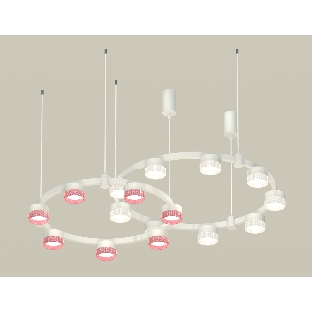 Светильник Ambrella light XR92081310/16 WH/CL/PI белый песок/прозрачный/розовый GX53 (A9208, C9241, C9236, N8480, N8486)