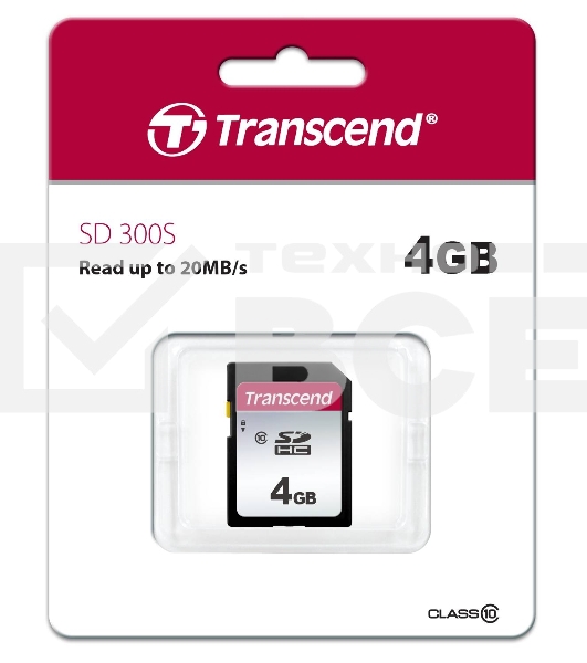Флеш карта Transcend 4Gb SDHC Class 10 UHS-I U1 R95, W45Mb/s