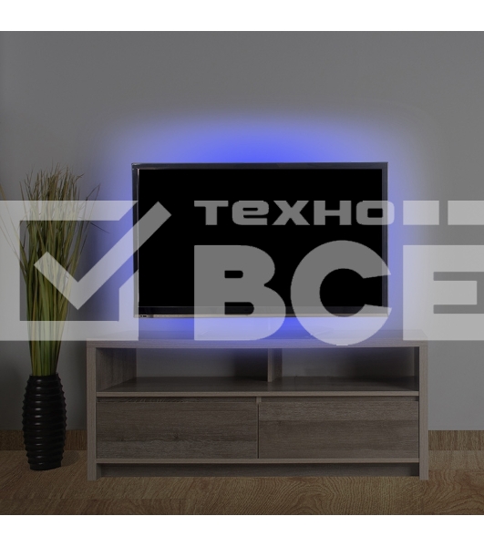 Лента LED с USB коннектором 5 В, 8 мм, IP65, SMD 2835, 60 LED/m, цвет свечения синий