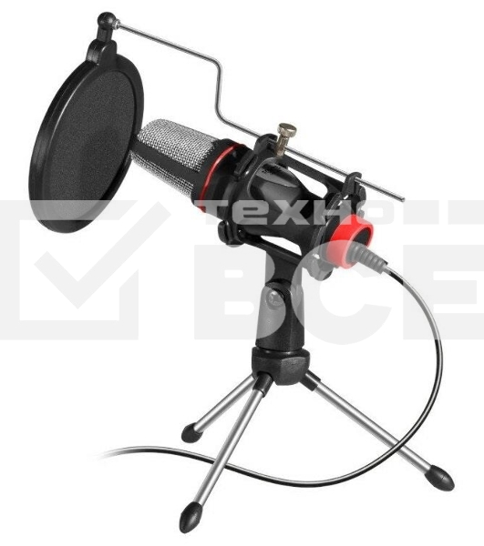 Микрофон Defender Forte GMC 300 3,5 мм, провод 1.5 м [64630]