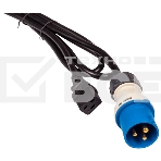 Шнур питания C19-I309 Male, 3х2.5, 220В, 16А, черный, 2.5 метра, фото 1