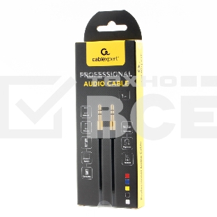Кабель аудио Cablexpert CCAB-01-35MM-1MR, 3.5 Jack (M)/3.5 Jack (M), красный. 1м, блистер