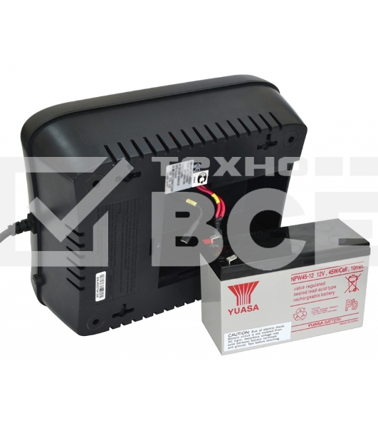 Источник бесперебойного питания Powercom Back-UPS SPIDER, Line-Interactive, LCD, AVR, 1100VA/605W, Schuko, USB, black (1452054)