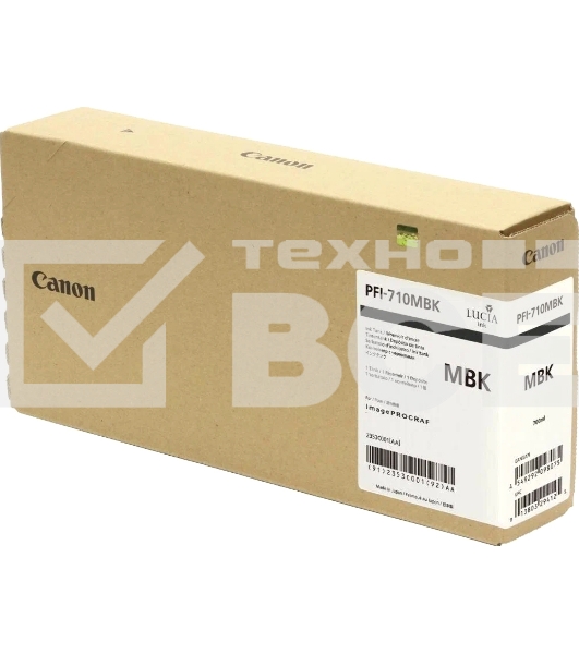 Картридж струйный Canon PFI-710 MBK 2353C001 черный матовый (700мл) для Canon TX-2000/TX-3000/TX-4000