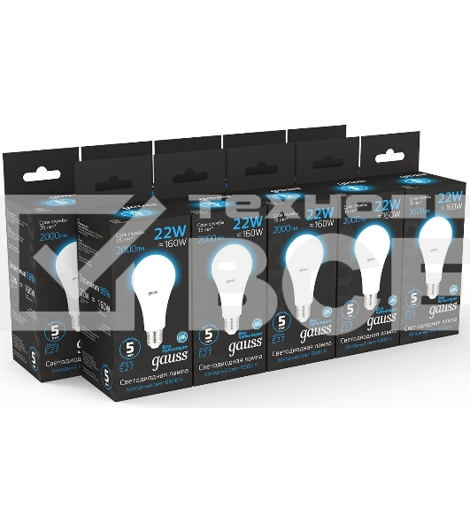 Лампа cветодиодная A70 22W 1640lm 6500K E27 LED