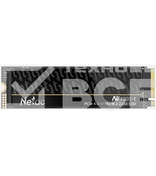 Накопитель SSD Netac NV7000-T, 2Tb, M.2 2280, PCIe 4.0 x4, NVMe, R/W 7300/6700, с радиатором