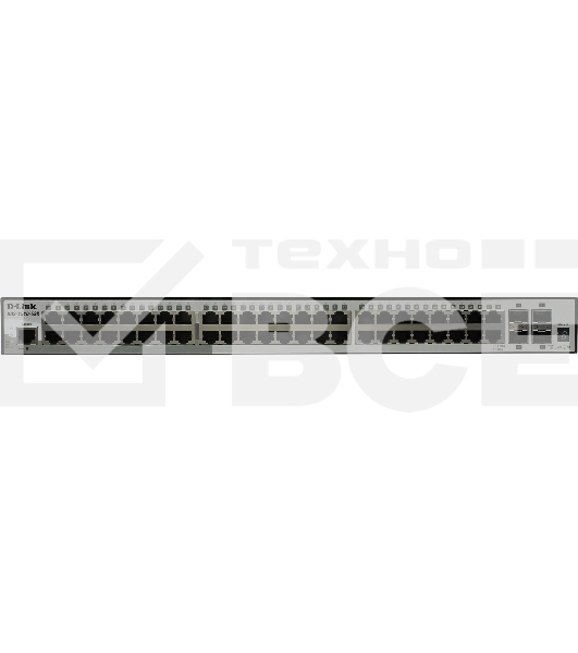Коммутатор D-Link DGS-1510-52X/A2A Настраиваемый стекируемый коммутатор SmartPro уровня 2+ с 48 портами 10/100/1000Base-T и 4 портами 10GBase-X SFP+