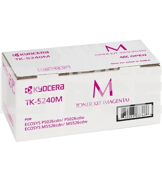 Картридж лазерный Kyocera TK-5240M (1T02R7BNL0) пурпурный для P5026cdn/cdw, M5526cdn/cdw 3000 стр.