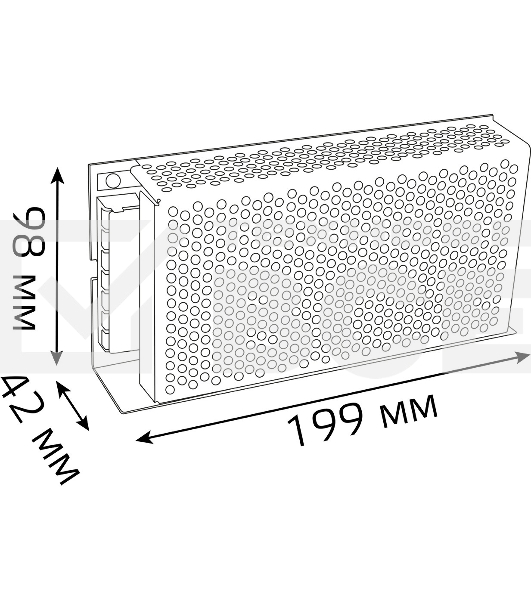 Блок питания Gauss 202002150 встраив. для лен.светод. черный