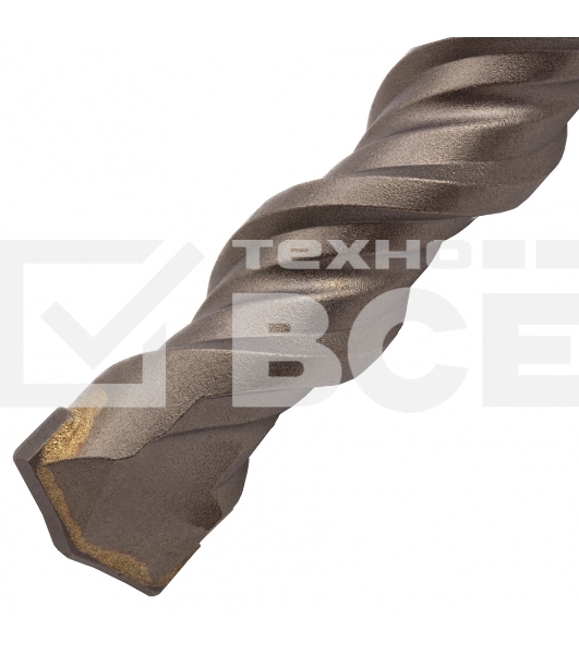 Бур по бетону, двойная спираль, Cobalt W-tip, 18x310 мм, SDS PLUS Denzel