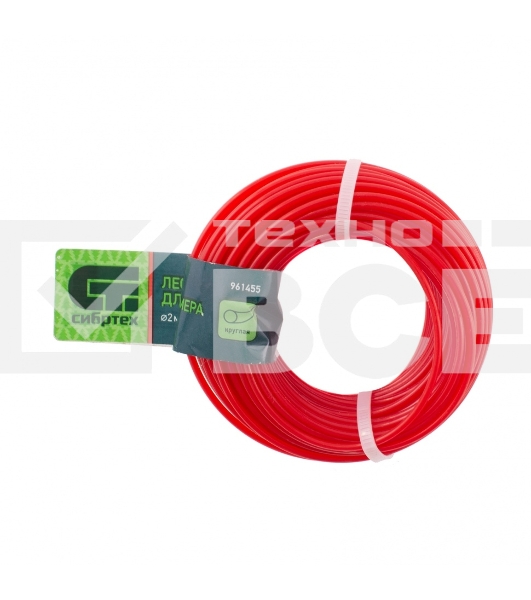 Леска для триммера круглая, 2,0 мм х 15 м, Россия Сибртех