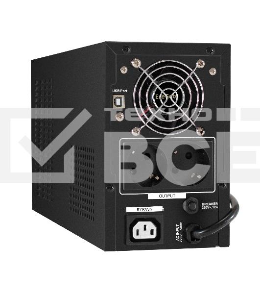 Источник бесперебойного питания ExeGate SineTower SN-1500.LCD.AVR.2SH.1C13.USB 1500VA/1200W, чистая синусоида, LCD дисплей, AVR, 2*Schuko+1*C13, USB, линейно-интерактивный, черный