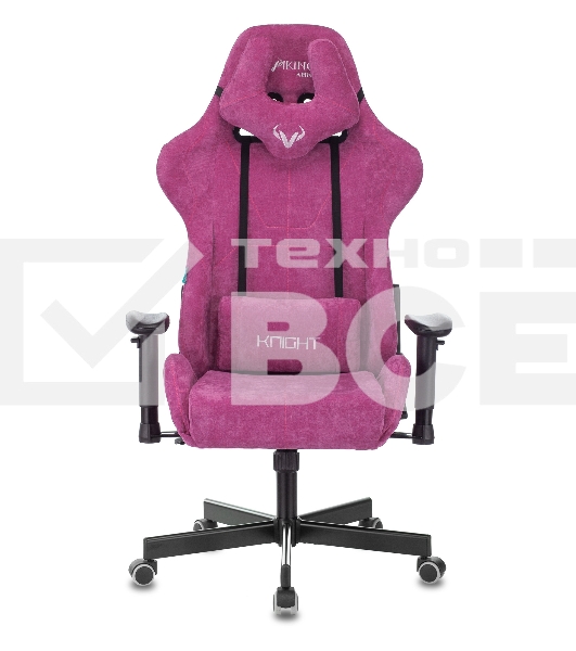 Кресло игровое Бюрократ VIKING KNIGHT LT15 FABRIC малиновый крестовина металл/пластик