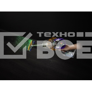 Пылесос вертикальный Dyson V15 Detect Absolute SV47 (447033-01) серебристый, питание от аккумулятора, 240 Вт, уборка сухая, пылесборник 0.76 л, работа от АКБ max - 60 мин