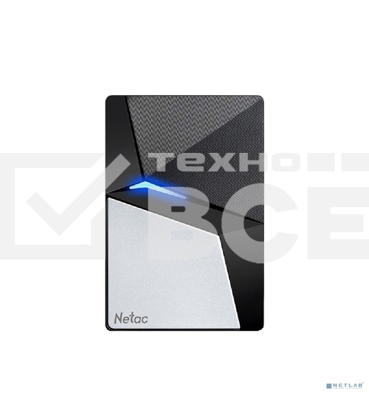 Внешний SSD Netac Z7S, 240 Gb, USB 3.2 Gen 2 Type-C, R/W 550/480, черный