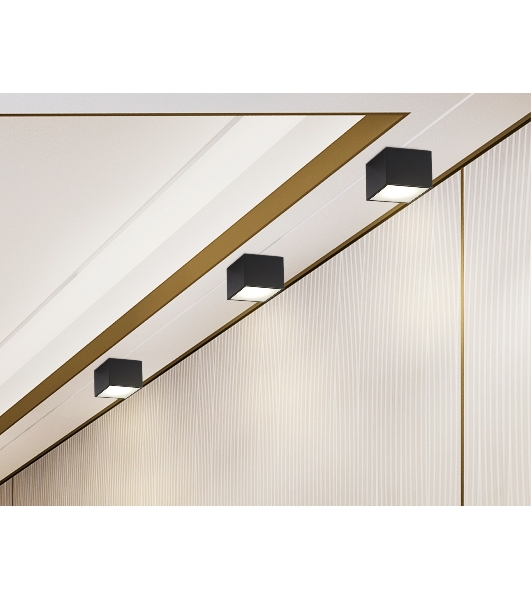 Светильник Ambrella light TN6532 BK черный IP44 GX53 100*100*80