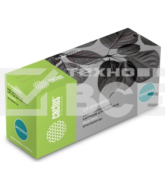 Картридж лазерный Cactus CS-SP4500HE черный (12000 стр.) для Ricoh Aficio SP 4510DN/SP 4510SF