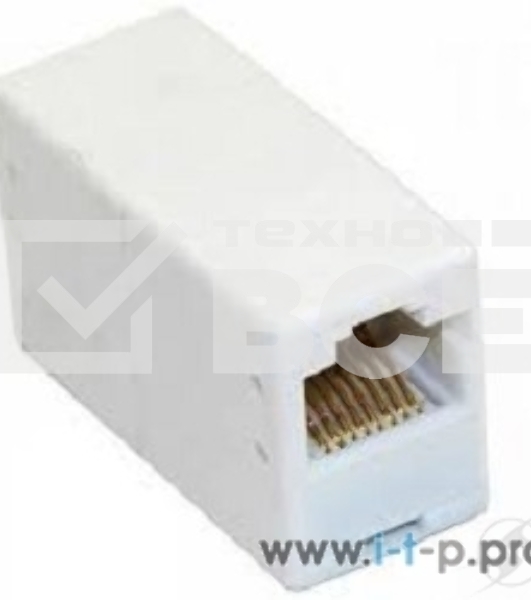 Коннектор проходной адаптер RJ45 Gembird Соединитель RJ-45F/RJ-45F  TA350/1