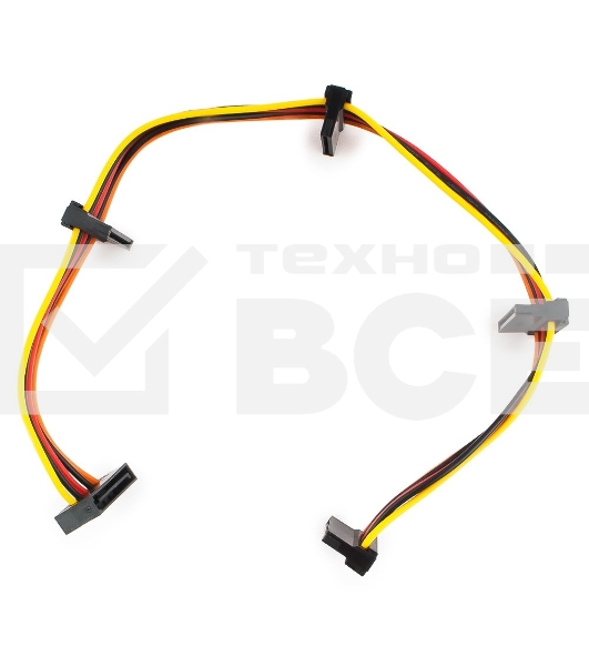 Кабель Cablexpert Кабеля питания SATA, 4x15pin(M)/15pin(F), 40см (CC-SATAMF-03)
