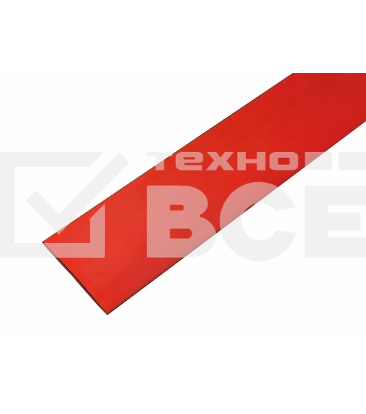 Термоусаживаемая трубка Rexant 35,0/17,5 мм, красная, упаковка 10 шт. по 1 м