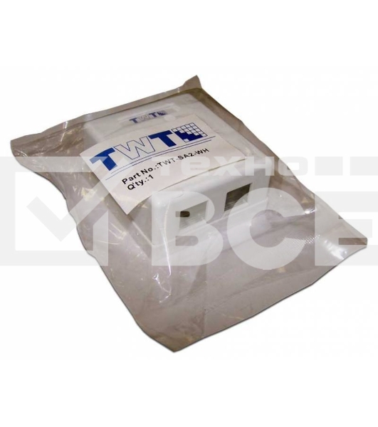 Модуль TWT (TWT-SA2-WH) Настенная коробка 2 порт. для Keystone