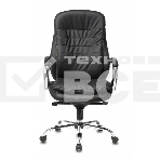 Кресло руководителя Бюрократ T-9950/BLACK черный, кожа, крестовина хром, фото7