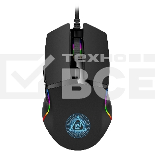 Мышь проводная Oklick 717G PROPHECY черный, 6400 dpi, USB, кнопки - 6