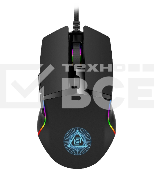 Мышь проводная Oklick 717G PROPHECY черный, 6400 dpi, USB, кнопки - 6