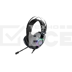 Гарнитура игровая проводная EH469 Black (черный), подсветка RGB, подключение USB, кабель 2.4м, фото3