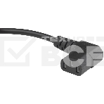 Кабель питания Hyperline PWC-IEC13A-IEC14-1.8-BK  монитор-компьютер IEC 320 C13 (угловая) - IEC 320 C14 (3x0.75), 10A, прямая вилка, 1.8м, цвет черный, фото3