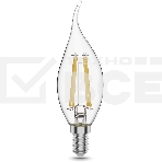 Лампа Gauss LED Filament Свеча на ветру E14 11W 720lm 2700K 1/10/50, фото3