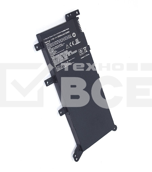 Аккумуляторная батарея для ноутбука Asus X555-2S1P 7.6V 38Wh OEM черная
