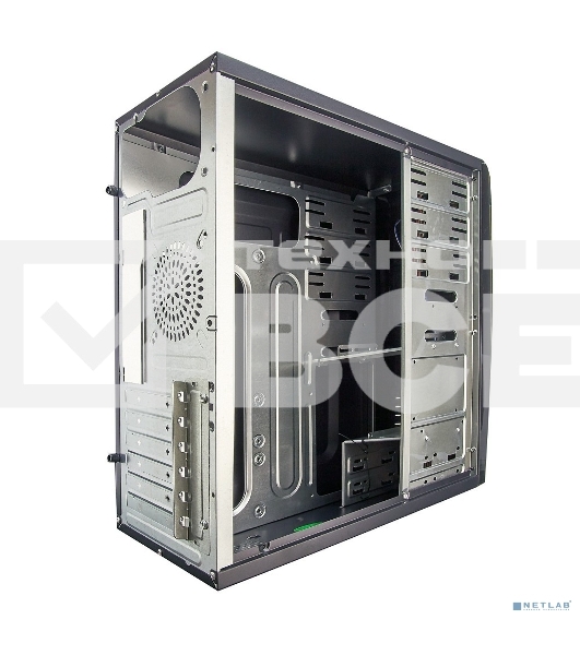 Компьютерный корпус Miditower Exegate CP-604 Black, ATX, <без БП>, 2*USB, Audio