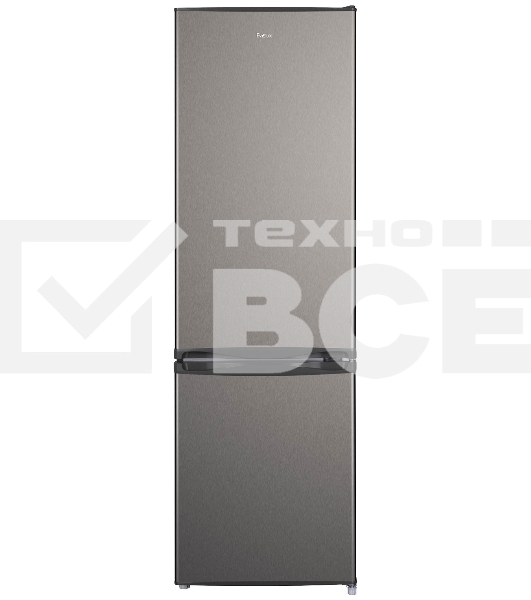 Холодильник Evelux FS 2220 X серый двухкамерный 188/64л морозилка снизу