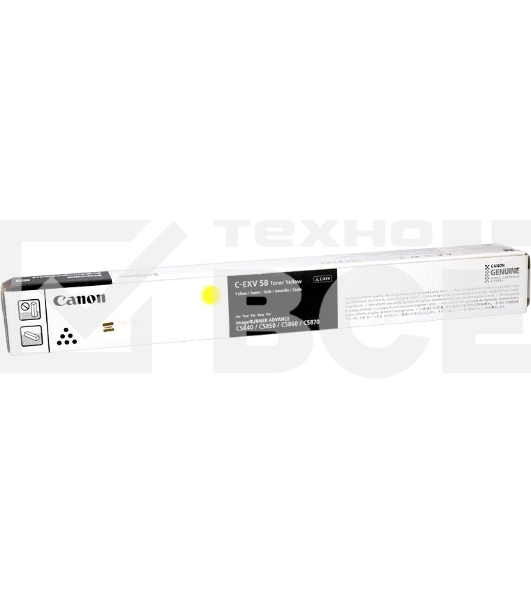 Тонер C-EXV 58 Toner Yellow