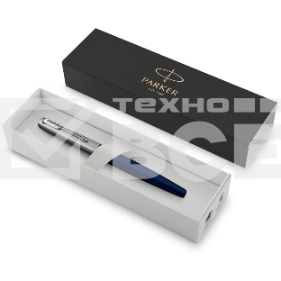 Ручка перьевая Parker Jotter Core F63 (CW2030950) Royal Blue CT, M, сталь нержавеющая, подарочная коробка