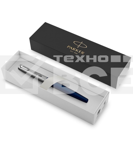 Ручка перьевая Parker Jotter Core F63 (CW2030950) Royal Blue CT, M, сталь нержавеющая, подарочная коробка