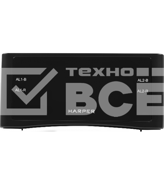 Радиобудильник Harper HCLK-1006 черный LED подсв:зеленая часы:цифровые AM/FM