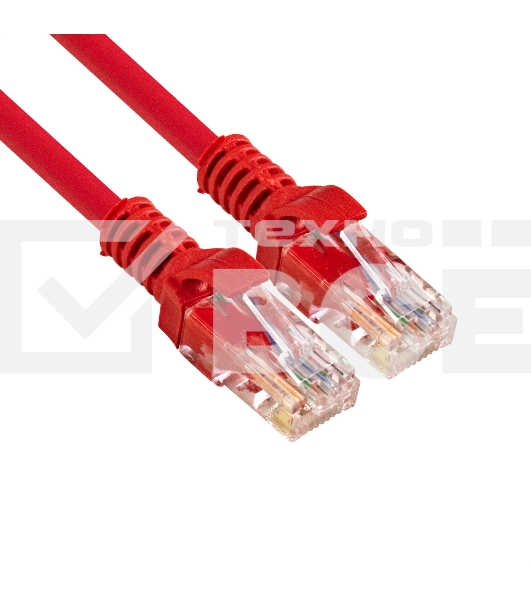 Патч-корд ExeGate UTP-RJ45-RJ45-C6-1M-RD, UTP, cat.6, 1м, красный