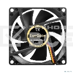 Вентилятор для корпуса ExeGate EX08025S4P-PWM черный, 80 мм, 2300 об/мин, 23 дБ, 4 pin, фото2