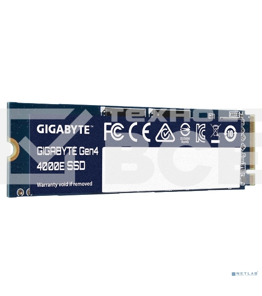Накопитель SSD Gigabyte 4000E (G440E500G), 500Gb, PCIe 4.0 x4, M.2 2280, NVMe, R/W 3600/3000