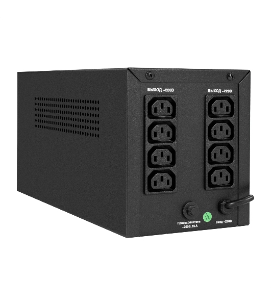 Источник бесперебойного питания ExeGate Smart LB-2200.LCD.AVR.8C13 (2200VA/1300W, цветной LCD, AVR, 8*C13, батарея 12V 9Ah - 2 шт., металлический корпус, Black)