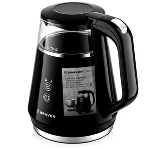 Электрочайник BRAYER BR6105 черный, 1.0 л, 1100 Вт, скрытый нагревательный элемент, поддержание температуры, фото12