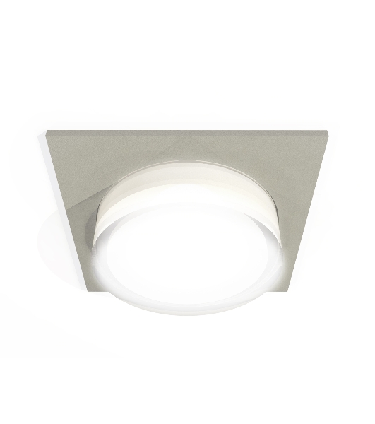 Комплект встраиваемого светильника Ambrella light XC7633040 SGR/FR/CL серый песок/белый матовый/прозрачный MR16 GU5.3 (C7633, N7160)